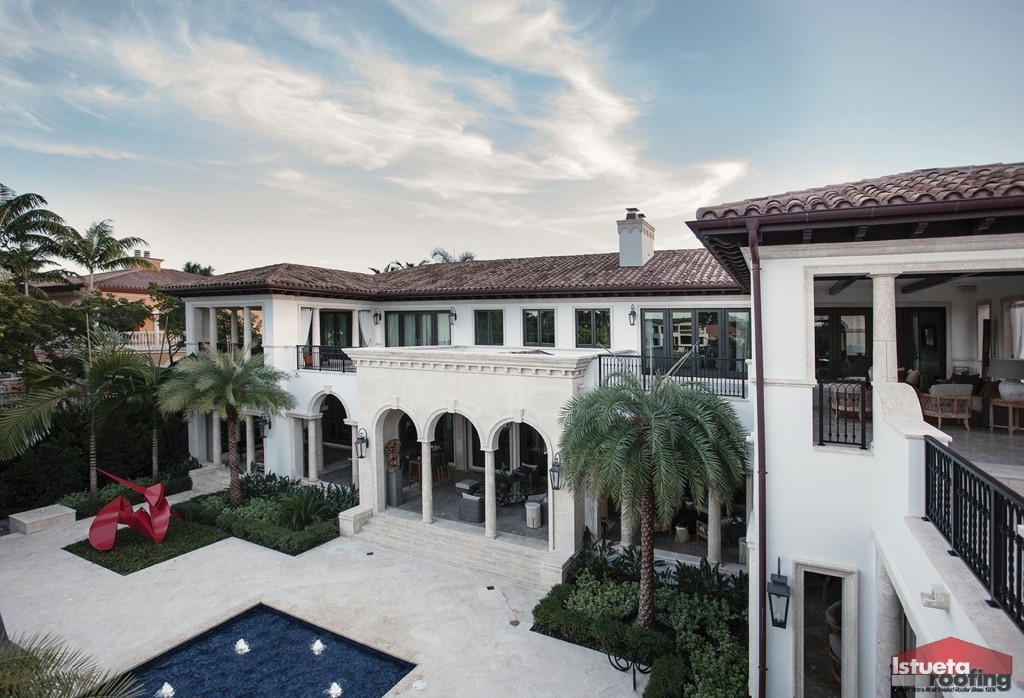 Redland Barrel Tile and Copper Roof in Miami, FL