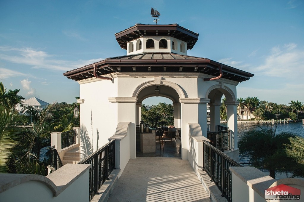 Redland Barrel Tile and Copper Roof in Miami, FL