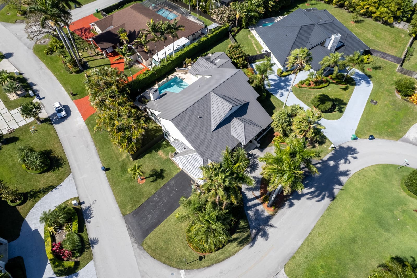 Standing seam metal roof installation by Istueta Roofing
