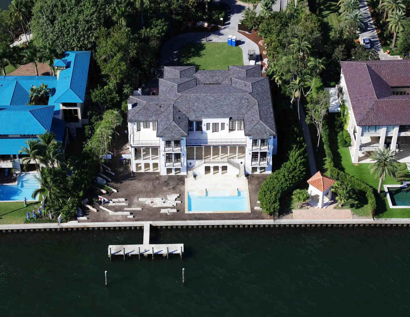 CertainTeed architectural shingle roof on a Coral Gables transitional home