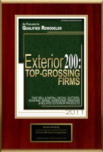 Istueta Roofing Exterior 200: Top-Grossing Firms 2011