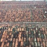 Close up of tile roof